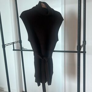 Deep Brown Stylish Knit Sweater Dress